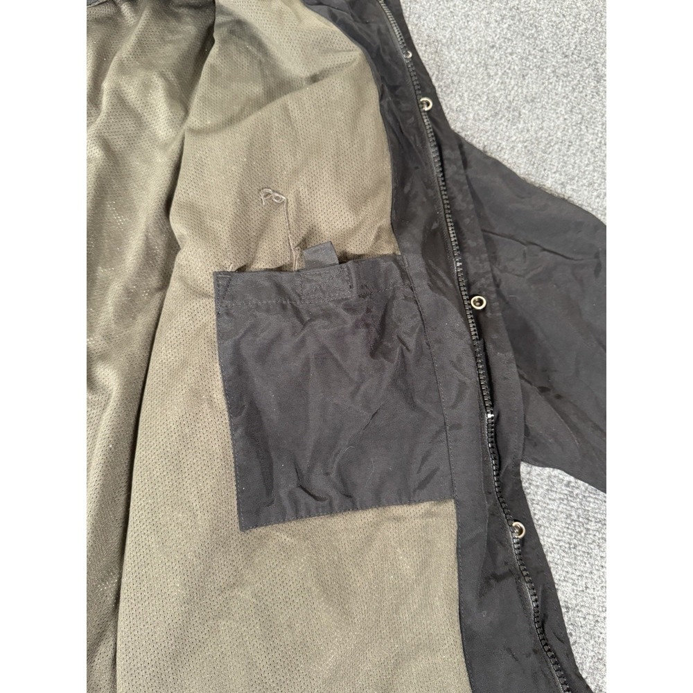 Carhartt Storm Defender Rain Jacket Mens XL Black Waterproof Dry J162 - Picture 13 of 16